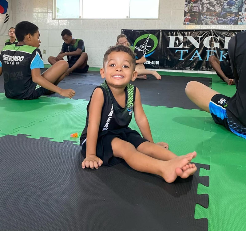 Atleta da turma Kids Gael